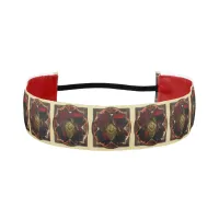 Autumn Elegance: The Floral Medallion Athletic Headband