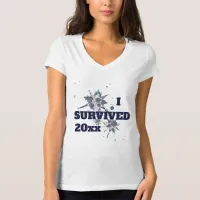 I Survived Blue Covid Virus T-Shirt