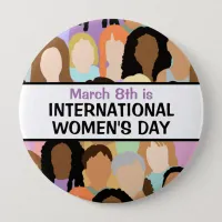 International Women's Day - March 8th   Button