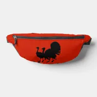 Silhouette of Turkeys Fanny Pack