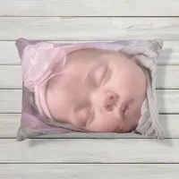 Add your baby's photo to this Cute Pink Pillow! Outdoor Pillow