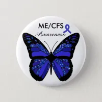 ME/CFS Awareness Butterfly Button