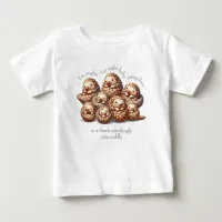 Adorable Anglin' for 8 Cute Cuddling Pangolins Baby T-Shirt