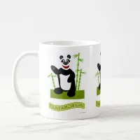 Cute Panda-monium Asian Bear Cartoon Coffee Mug