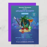 Proton Purple Summer Club Beach Party Invitation