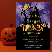 Haunted House Halloween Costume Party Invitation