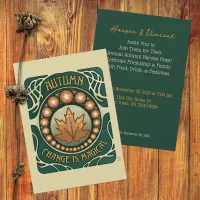 Autumn Magic Vintage Style  Invitation