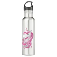 Pink Unicorn Stainless Steel Water Bottle