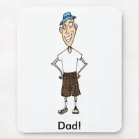 Cartoon Dad Mouse Pad