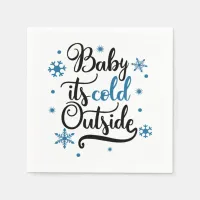 baby its cold outside paper napkins