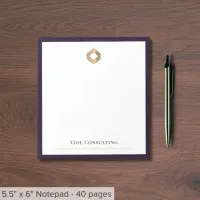 Elegant Custom Logo  Notepad