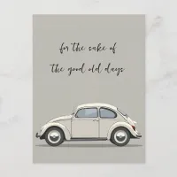 Good Old Days Beetle Postcard