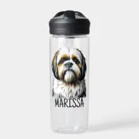 Personalized Shih Tzu | Dog Mom Water Bottle