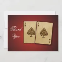 Vegas theme Thank You Card