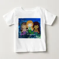 Three Mermaids Toddler Shirt