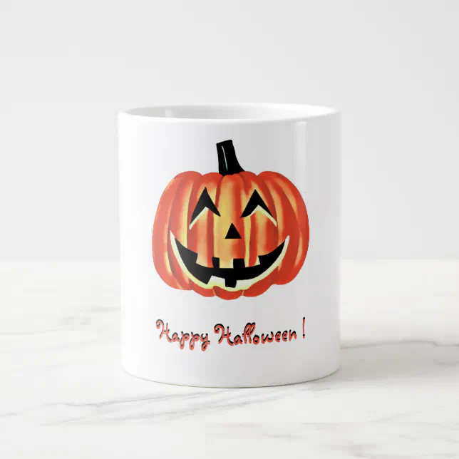 Citrouille d’Halloween souriante  Giant Coffee Mug
