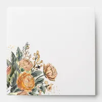 Elegant Floral Wedding Invitation  Envelope