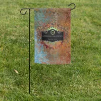 Steampunk Vintage Wedding Personalized Garden Flag