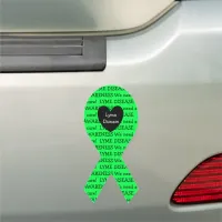 Lyme Disease Awareness Ribbon Car Magnet