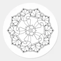 Black & White Mandala Sticker