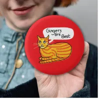 Gingers are best badge ginger cat pin cat lovers