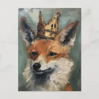 Fox in a Crown Postcard