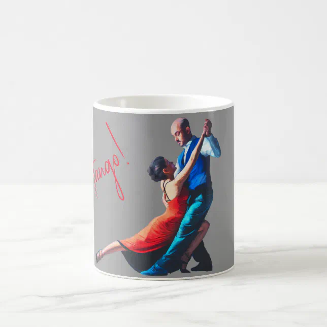 Tango dancers - hand painting  coffee mug