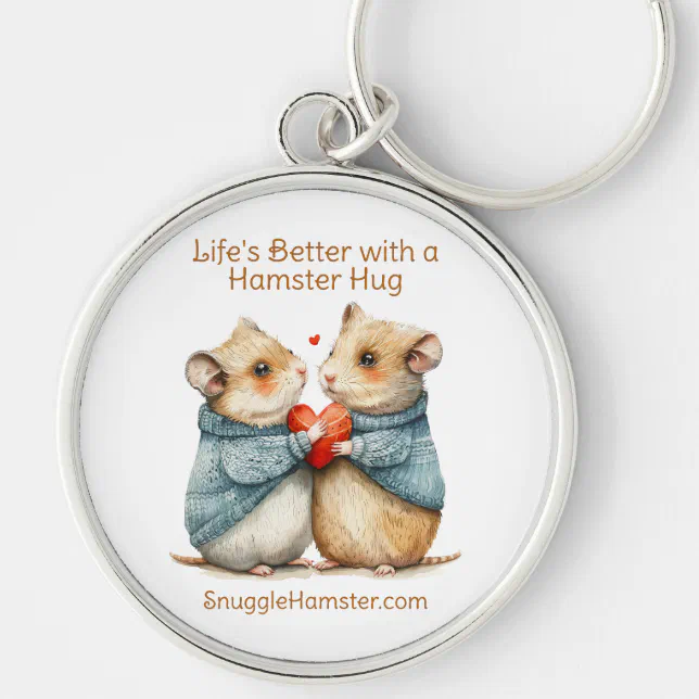 Life's Better with a Hamster Hug | SnuggleHamster  Keychain