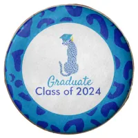 Graduation Blue Leopard sweet Chocolate Covered Oreo