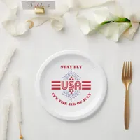 Stay fly it's the 4th of July Paper Plates