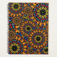 Colorful Floral Oriental Ethnic Mandalas Pattern Planner