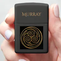 Triple Celtic Knot Swirl Mandala Zippo Lighter