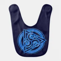 Azure Symphony: The Electric Triad Baby Bib