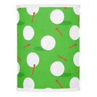 Golfer Golf Balls and Tees Patterned Lamp Shade