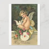 Vintage To My Valentine Holiday Postcard