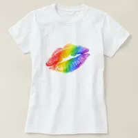 Rainbow Lips  T-Shirt