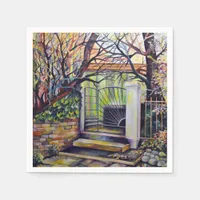 Dreamscape Luxembourg bohemian city Paper Napkins