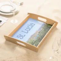 Scenic Caribbean Island Saint Lucia Serving Tray