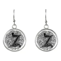 Monarchia "Z" Monogram Drop Earrings