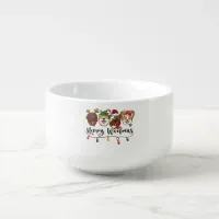 Merry Woofmas Typography Soup Mug