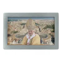 Pope Benedict XVI with the Vatican City Rectangular Belt Buckle