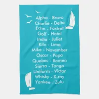 Galley Phonetic Alphabet Radio Language Boat Towel