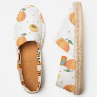 Cute Apricot Peaches Pattern Espadrilles