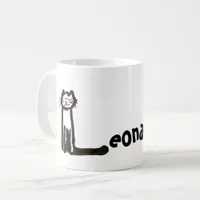 Mug - Name with Initial Cat Letter L