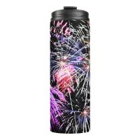 Fireworks Display Patriotic Holiday Thermal Tumbler