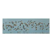 Sanderlings Take Flight in the Winter Skies Photo Print