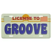 License to Groove License Plate