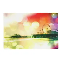 Santa Monica Pier Bursting Colors Placemat