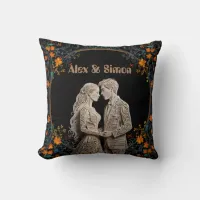Bride & Groom Royal Classic Throw Pillow