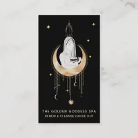 *~* Cosmic Goddess Moon Water Urn Stars Business Card